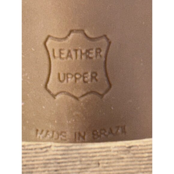 Mia womens shoes 8.5M Y2K Brown leather chunky mules heels 4" - Picture 4 of 16